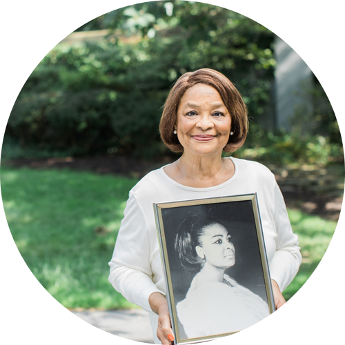 Woman Holding a Portrait